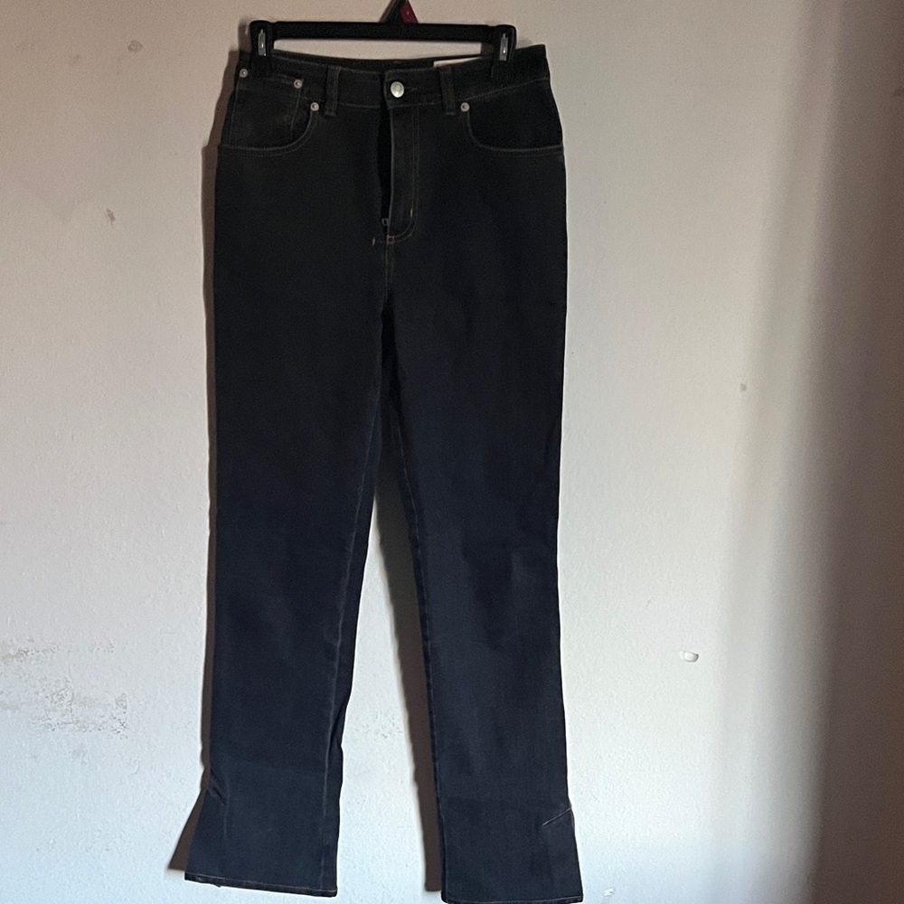Alexander McQueen Black Straight Leg Jeans